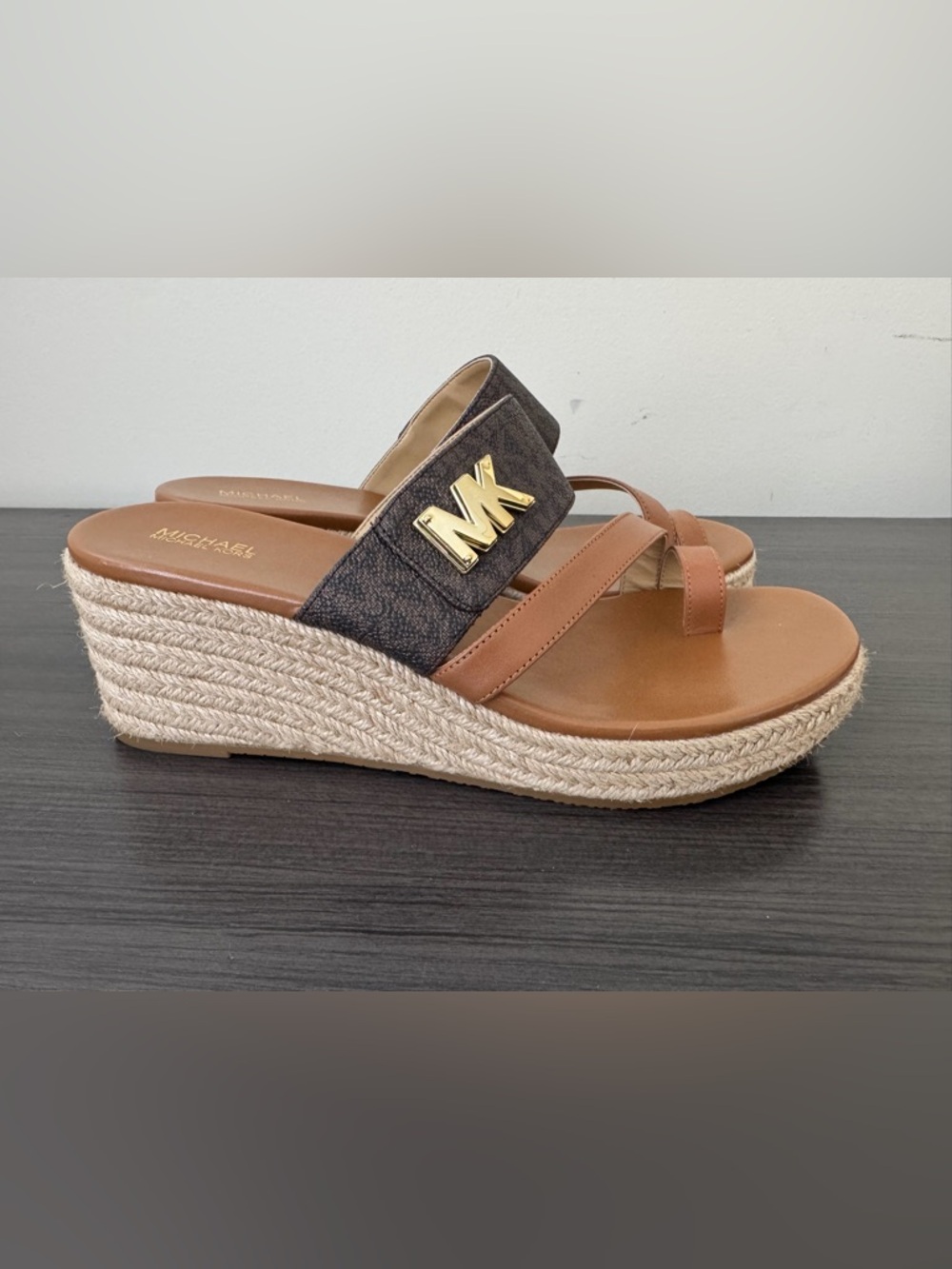 New Michael Kors Women's Jilly Espadrille Platform Wedge Sandals NWB Size 8.5 - Picture 2 of 9